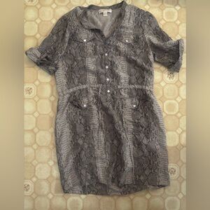 Michael Kors Gray Snake-Print dress